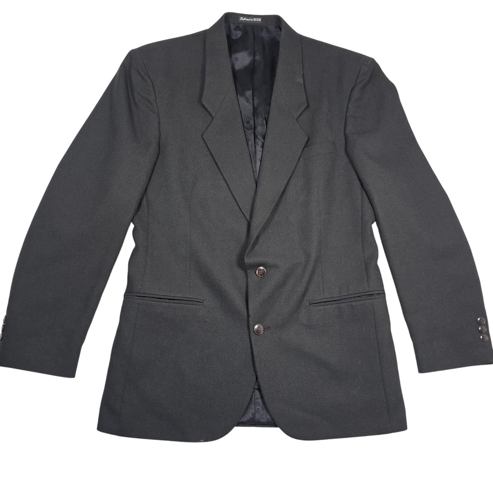 Cellini Collection Men's Black Blazer‎ Size 40L
